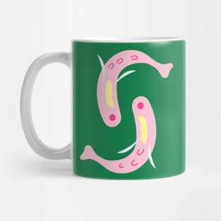 Two pink fish Mug